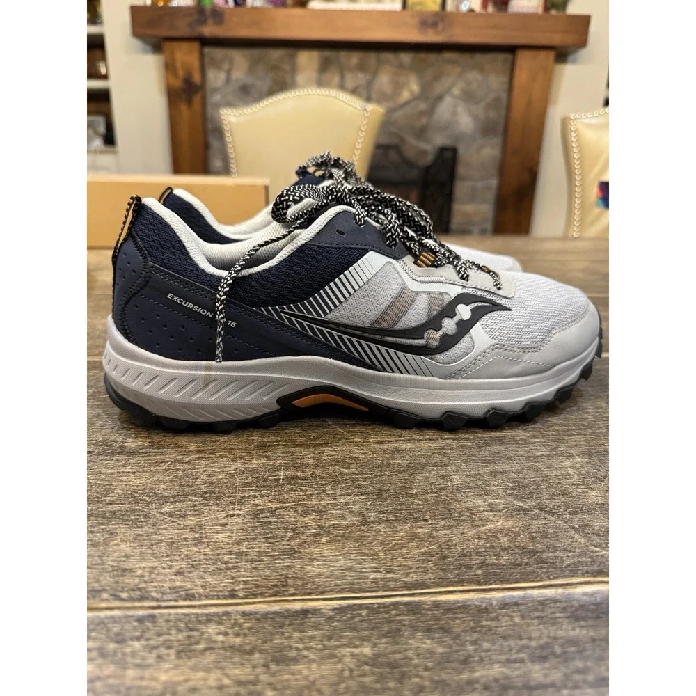Saucony Excursion TR16 Mens Size 11.5 W Running Shoes Sneaker Gray Blue Tried On